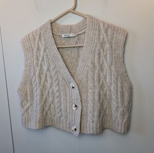 Joëlle Collection Cardigan Women Size Small Crop Super Soft Button Closure